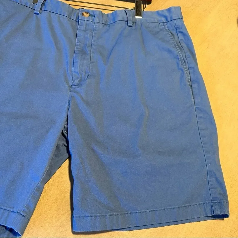Vineyard Vines Men's Shorts Blue Breaker Short Cotton Size 40 Flat Front Casual‎
